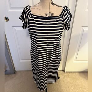 Ralph Lauren Navy and White Striped Dress